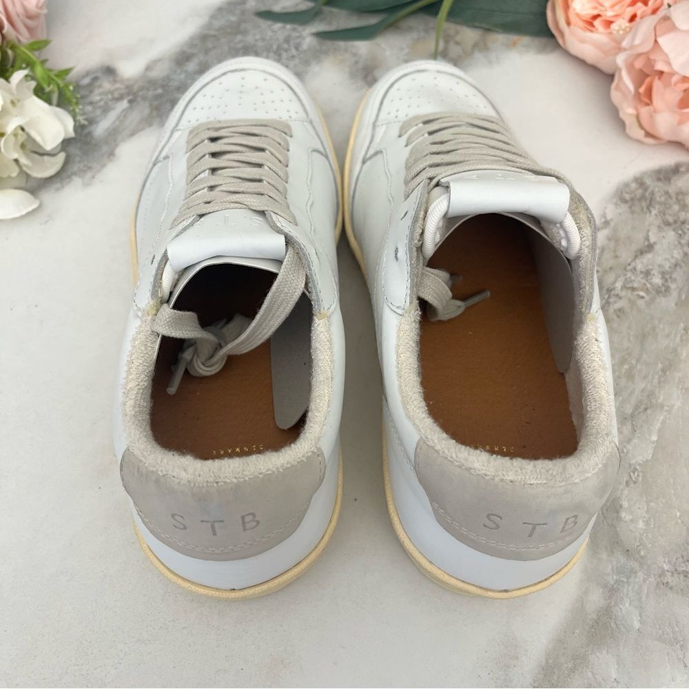 STB Shoe The Bear Babtiste Lace-Up Sneaker in White/Gray Size 8 NEW - Picture 10 of 15